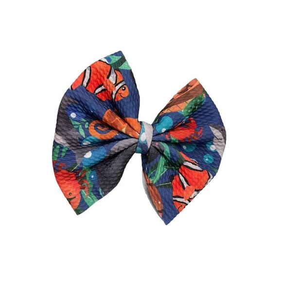 Aquarium 4" Hand Tied Bow - Picture 1 of 1